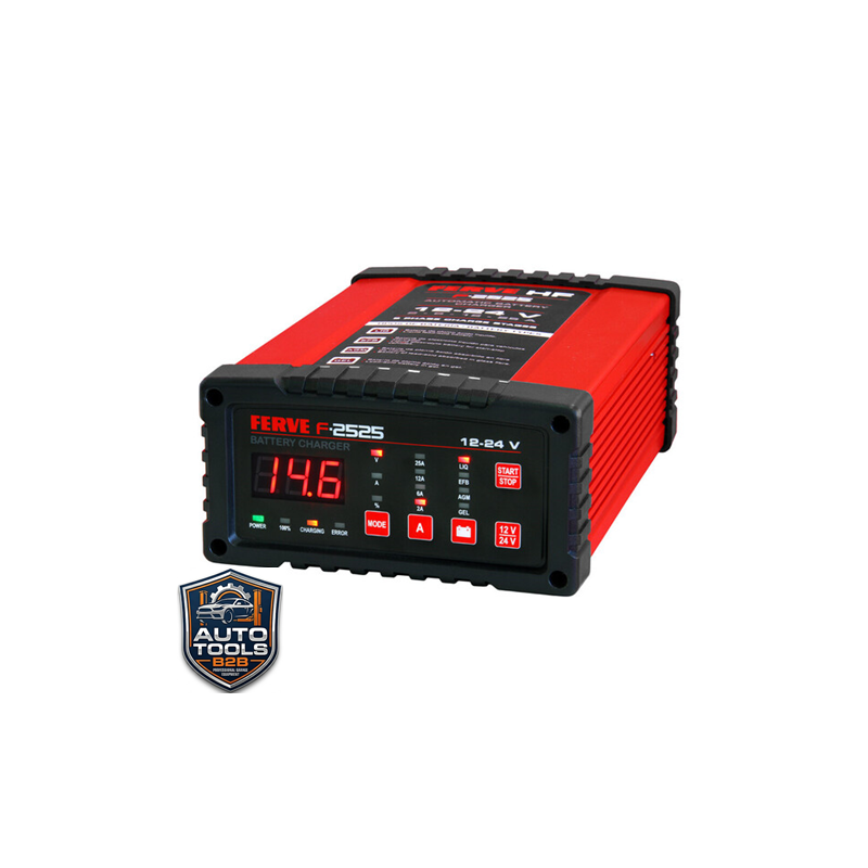 Cargador y Mantenedor FERVE F-2525 (12V/24V - 25A) | Venta en Tenerife