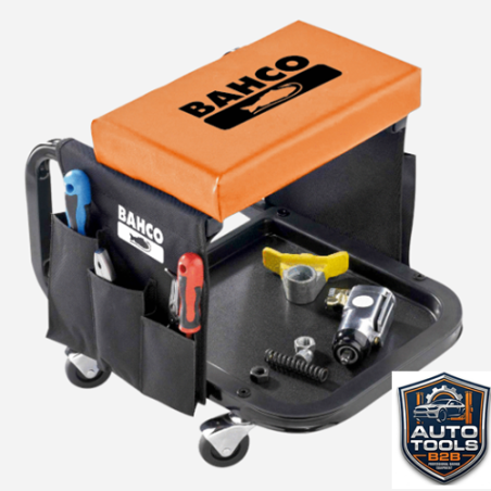 taburete con ruedas mecanico taller bahco